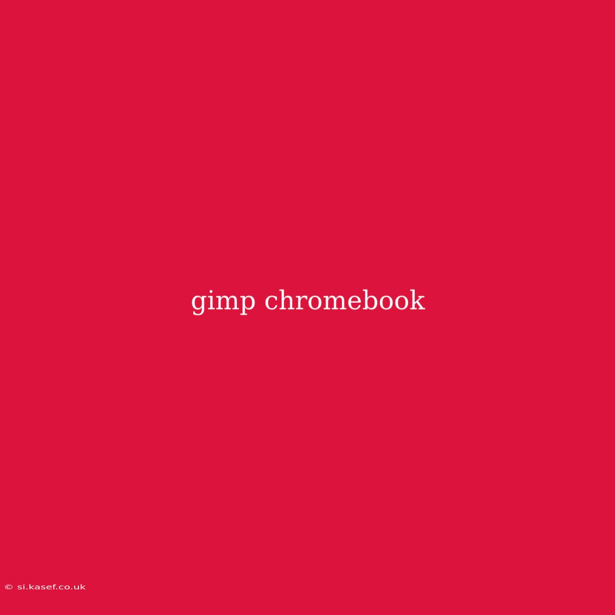 Gimp Chromebook
