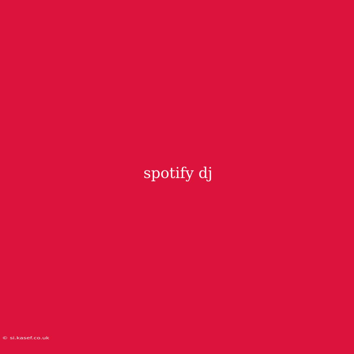 Spotify Dj